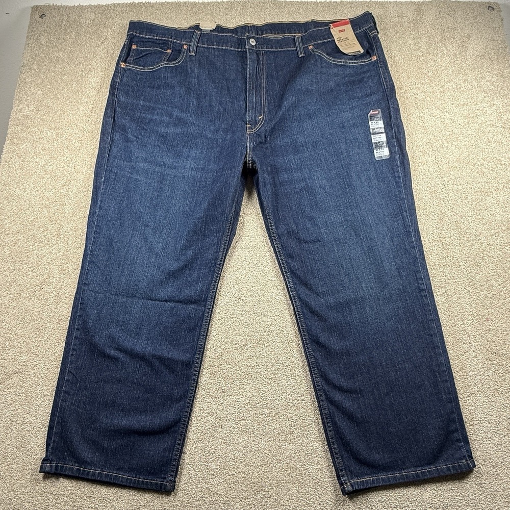 Levi's 559 50x29 Relaxed Straight Fit Jeans Blue Big & Tall Dark Wash NWT